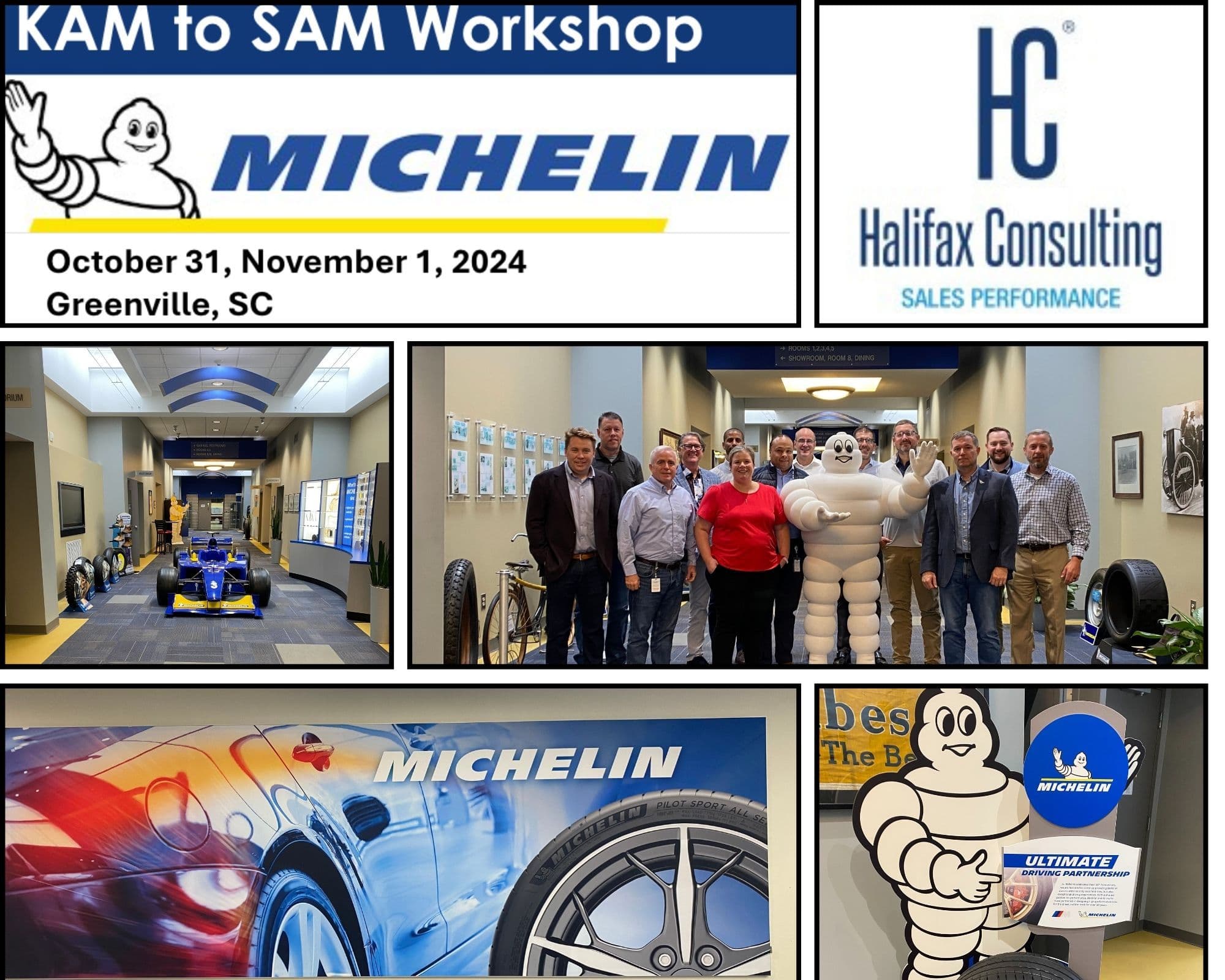 Halifax Consulting PIRAT+ KAM to SAM Training at Michelin Corporate Facility in South Carolina